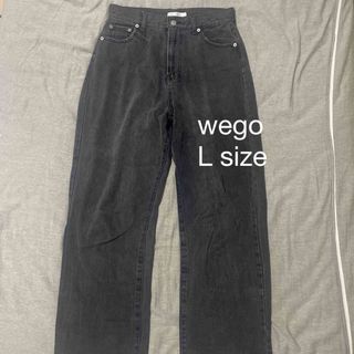 WEGO - wego ブラックデニム　ワイド