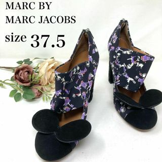 ★美品★MARC BY MARC JACOBS パンプス 総柄 バックジップ