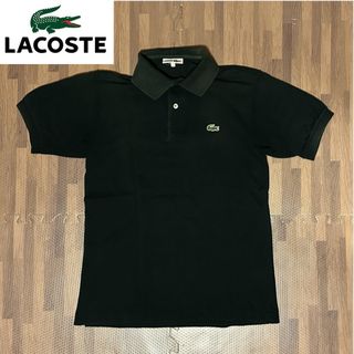 LACOSTE - ラコステ LACOSTE ポロシャツ メンズ 黒 ブラック 半袖 アウトドア M