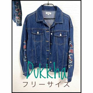 Dukkha デュカ　【低身長向け】刺繍ビッグGジャン(Gジャン/デニムジャケット)