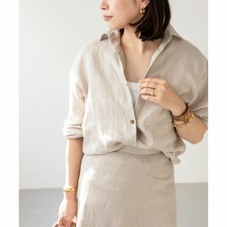 ドゥーズィエムクラス(DEUXIEME CLASSE)の新品タグ付き　Deuxieme Classe *OGLINEN シャツ(シャツ/ブラウス(長袖/七分))