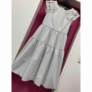 新品未使用♡ポンヌフ♡ストライプティアードワンピース♪