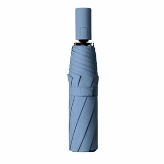 【色: ブルー】折りたたみ傘 自動開閉 メンズ 高撥水性 グラスファイバー イン