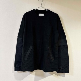 サカイ(sacai)の定価4万 sacai サカイ ロンT 黒 3(Tシャツ/カットソー(七分/長袖))