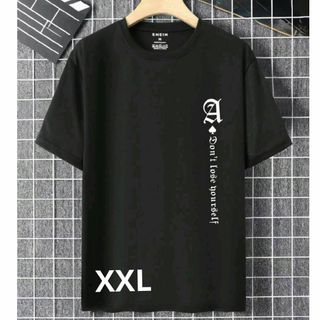 メンズ 半袖Tシャツ 黒  XXL