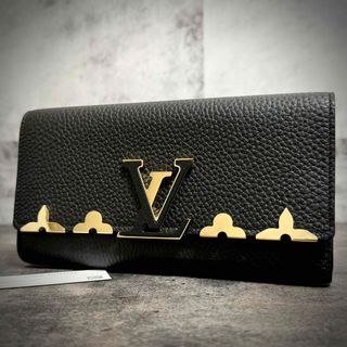 LOUIS VUITTON - 定価20万超 新品に近い⭐️ルイヴィトン ポルトフォイユ カプシーヌ 黒 長財布