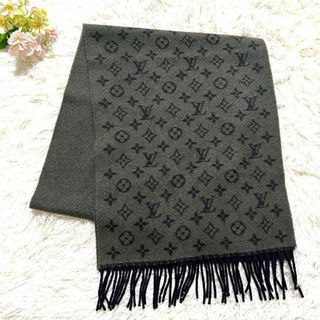 ルイヴィトン(LOUIS VUITTON)の【極美品】ルイヴィトン エシャルプ・モノグラム グラディエント マフラー(マフラー/ショール)