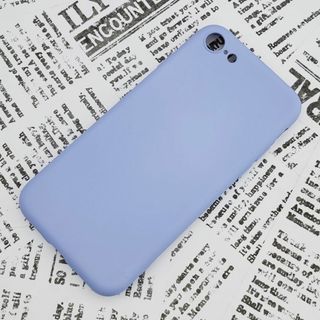 iPhone 7/8/SE シリコンケース (08) ラベンダー(iPhoneケース)