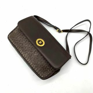 Bally - バリー　レザー　編み込み　ショルダーバッグ　ブラウン　ゴールド金具