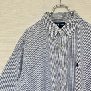 Ralph Lauren ラルフローレン　メンズ　チェックシャツ　XXL C2X(シャツ)