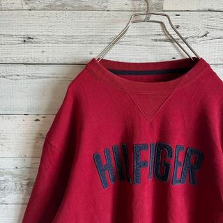 トミーヒルフィガー(TOMMY HILFIGER)のTOMMY HILFIGER メンズ　トレーナー　立体ロゴ　XL C1E(スウェット)