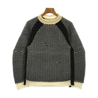 サカイラック(sacai luck)のsacai luck サカイラック ニット・セーター 1(S位) 紺x白 【古着】【中古】(ニット/セーター)