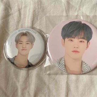 セブンティーン(SEVENTEEN)のホシ　缶バッジ　セブチカフェ　24H CAN BADGE CAFE HOSHI(アイドルグッズ)