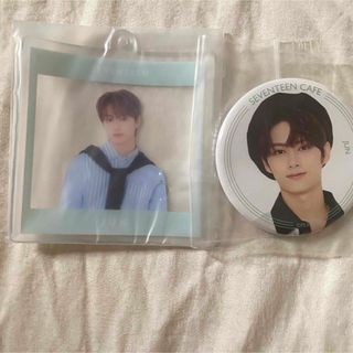 セブンティーン(SEVENTEEN)のジュン　チャーム　缶バッジ　24H セブチカフェ　CAN BADGE CAFE(アイドルグッズ)