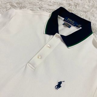 ポロラルフローレン(POLO RALPH LAUREN)の美品POLO RALPH LAUREN半袖ポロシャツ/ワンポイントポニー刺繍(ポロシャツ)