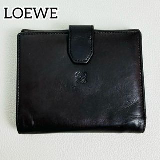 LOEWE - LOEWE ロエベ 三つ折り財布 本革 レザー ダークブラウン