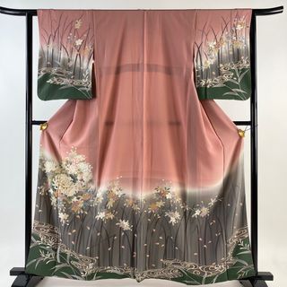 訪問着 身丈162cm 裄丈62.5cm 正絹 美品 名品 【中古】(着物)