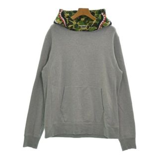 アベイシングエイプ(A BATHING APE)のA BATHING APE アベイシングエイプ パーカー L グレー 【古着】【中古】(パーカー)