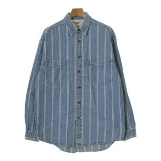 Levi's - Levi's リーバイス カジュアルシャツ M インディゴ(ストライプ) 【古着】【中古】