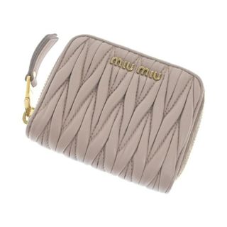 ミュウミュウ(miumiu)のMiu Miu ミュウミュウ 財布・コインケース - ピンクベージュ 【古着】【中古】(財布)