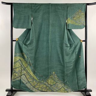 訪問着 身丈158cm 裄丈63cm 正絹 秀品 【中古】(着物)