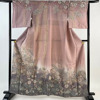 訪問着 身丈160.5cm 裄丈62cm 正絹 美品 逸品 【中古】(着物)