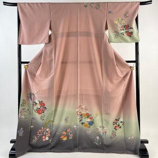 訪問着 身丈173cm 裄丈67cm 正絹 美品 逸品 【中古】(着物)