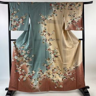 訪問着 身丈161.5cm 裄丈65cm 正絹 秀品 【中古】(着物)