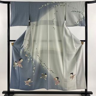 訪問着 身丈154cm 裄丈62.5cm 正絹 秀品 【中古】(着物)