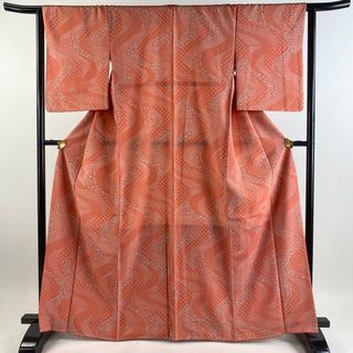 小紋 身丈165cm 裄丈64cm 化繊 美品 優品 【中古】(着物)