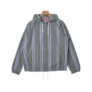 シュプリーム(Supreme)のSupreme シュプリーム ブルゾン L グレーx青x白(ストライプ) 【古着】【中古】(その他)