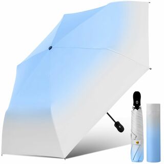 【色: 水色】日傘 超軽傘 最高レベルの紫外線対策 2024新登場 JIS認証 (その他)