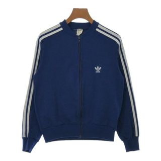 アディダス(adidas)のadidas アディダス スウェット 164cm(XXS位) 青x白 【古着】【中古】(トレーナー/スウェット)