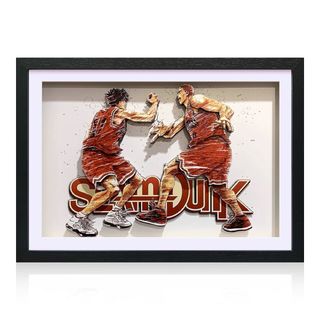 🏀スラムダンク　SLAM DUNK　立体 3D アート　桜木×流川　絵画6(絵画/タペストリー)