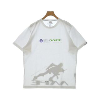 エーエイプバイアベイシングエイプ(AAPE BY A BATHING APE)のAAPE BY A BATHING APE Tシャツ・カットソー XL 白 【古着】【中古】(Tシャツ/カットソー(半袖/袖なし))