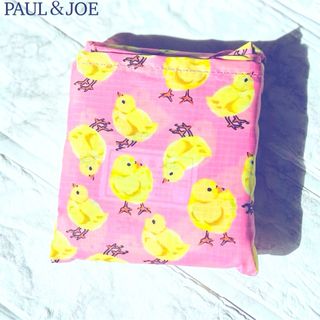 ポールアンドジョー(PAUL & JOE)の【新品・未使用】ポールアンドジョー　エコバッグ　アクセソワ　ピンク　鳥　ひよこ(エコバッグ)