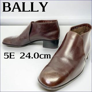 バリー(Bally)のBALLY　バリー　ショートブーツ　レザー 　ブラウン　5E(ブーツ)