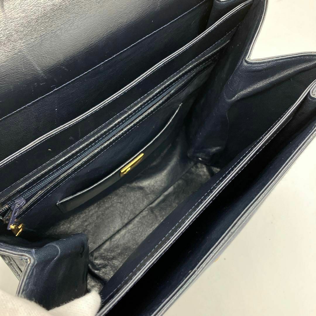 COMTESSE】ハンドバッグ ホースヘア ゴールド金具 ネイビー バッグ COMTESSE】ハンドバッグ ホースヘア ゴールド金具 ネイビー バッグ