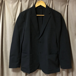 MUJI (無印良品) - 無印良品 乾きやすいストレッチジャケット　紳士Ｓ・ブラック