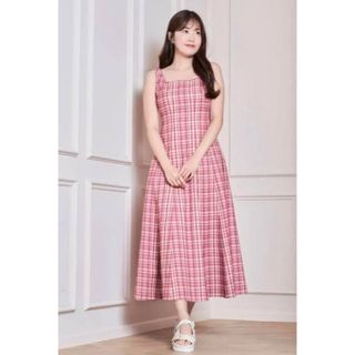 ハーリップトゥ(Her lip to)の5/31まで出品 Paddington Long Dress cherry(ロングワンピース/マキシワンピース)