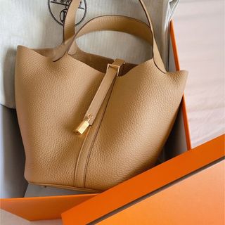 エルメス(Hermes)のピコタンロックmm ビスキュイ(ハンドバッグ)