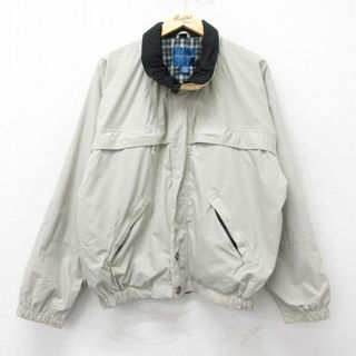 タウンクラフト(TOWNCRAFT)のXL★古着 タウンクラフト 長袖 ジャケット メンズ 90年代 90s 大きいサイズ ベージュ カーキ 24may27 中古 アウター ジャンパー ブルゾン(ダッフルコート)