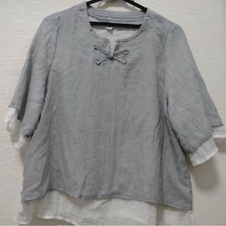 カットソー　七分袖　ＸＬ(カットソー(長袖/七分))