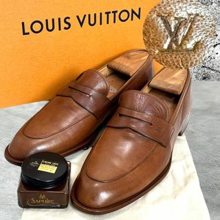 ルイヴィトン(LOUIS VUITTON)の☆美品☆ルイヴィトン コインローファー 7.5/26CM ビジネスシューズ 革靴(ドレス/ビジネス)