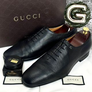 グッチ(Gucci)の☆美品☆GUCCI ホールカット ビジネスシューズ 8.5/27.5CM 黒(ドレス/ビジネス)