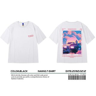 【人気♡】ホワイト ブラック ストリート ヒップホップ ユニセックス XL(Tシャツ/カットソー(半袖/袖なし))