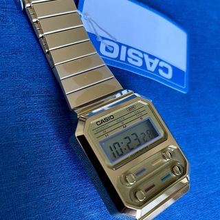 CASIO - カシオ デジタル腕時計　新品　ステンレススチールゴールド　希少並行輸入モデル