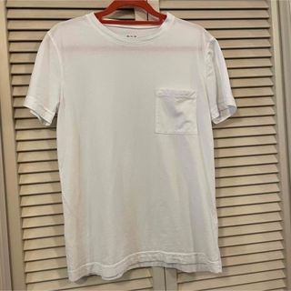 ビームスエフ(BEAMS F)のスリードッツthree dotsコットンクルーネック半袖ＴシャツホワイトサイズS(Tシャツ/カットソー(半袖/袖なし))