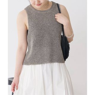 IENA - IENA クロップドニットベスト　グレー　新品