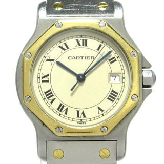 カルティエ(Cartier)のCartier(カルティエ) 腕時計 サントスオクタゴン ボーイズ アイボリー(腕時計)